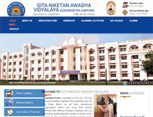 Tablet Screenshot of gitaniketan.org